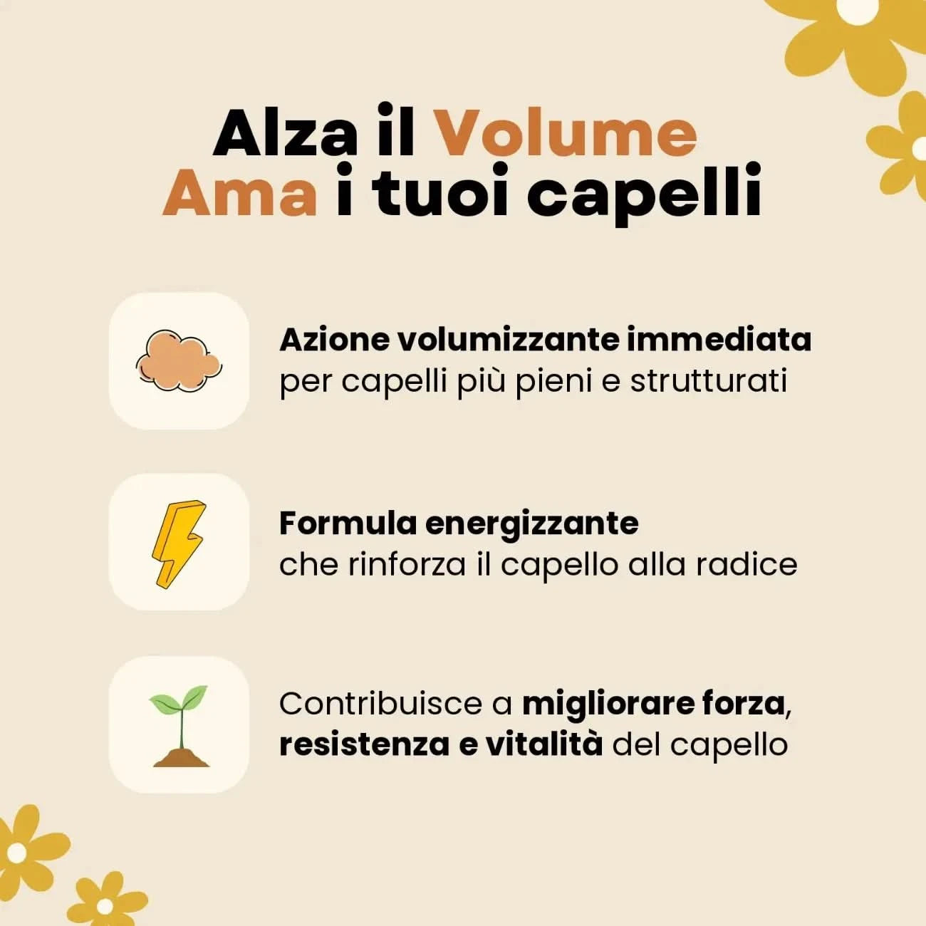 ENERGY - Shampoo Volume Capelli Deboli Piatti