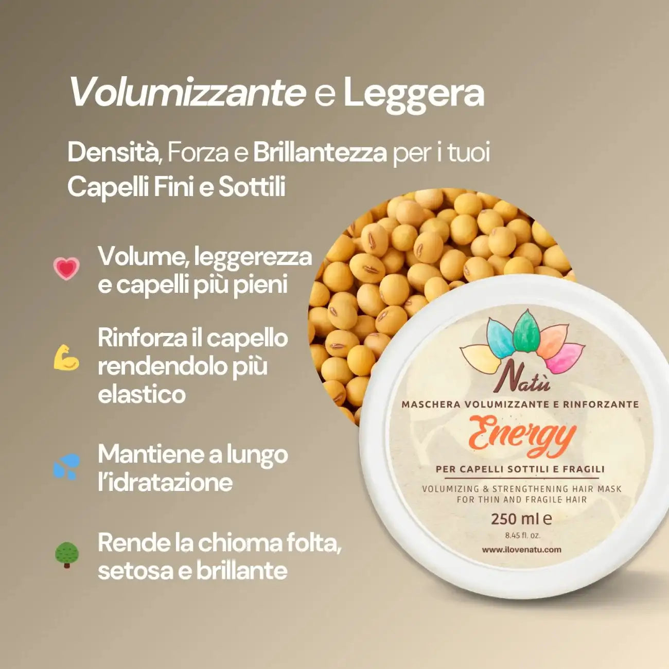 ENERGY - Maschera Volumizzante Capelli Fini