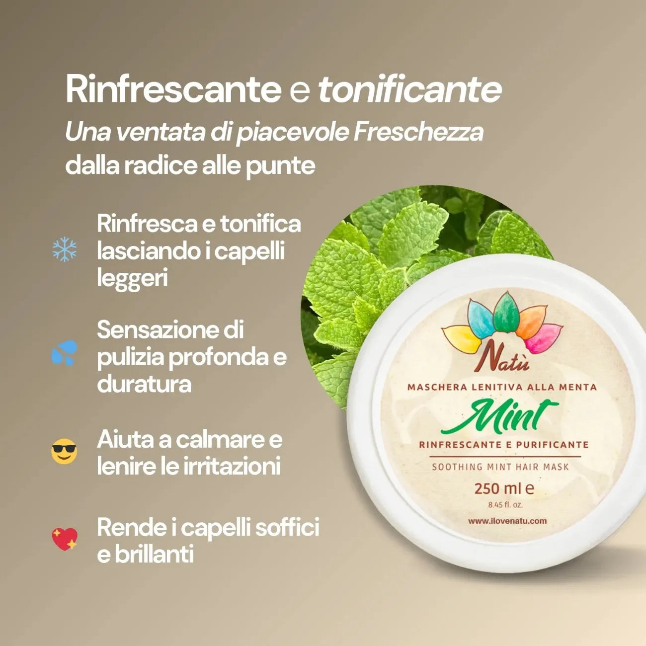 MINT - Maschera Capelli Menta Rinfrescante