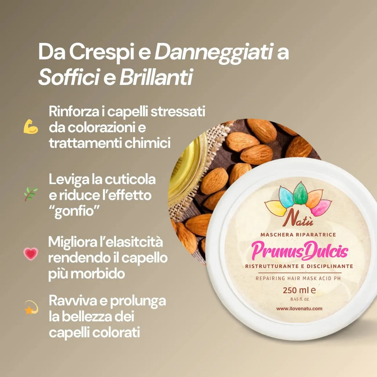 PRUNUS - Maschera Capelli Trattati & Anticrespo