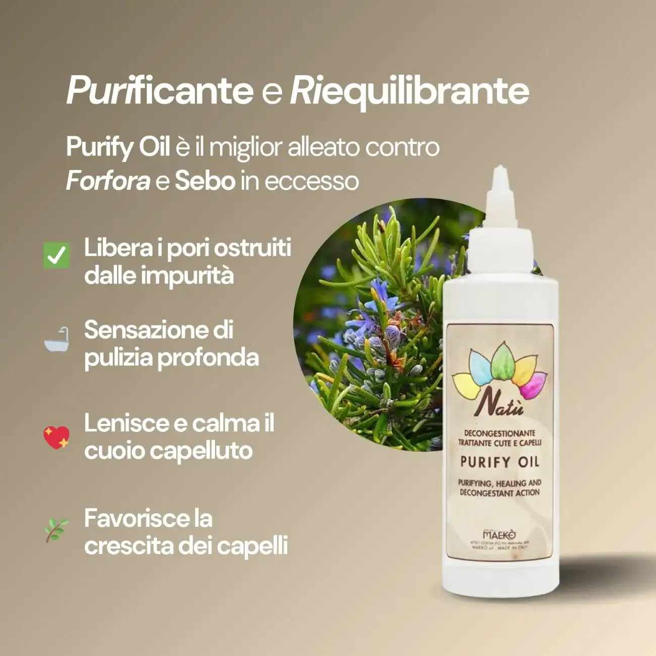 PURIFY OIL - Olio Purificante Antiforfora Riequilibrante