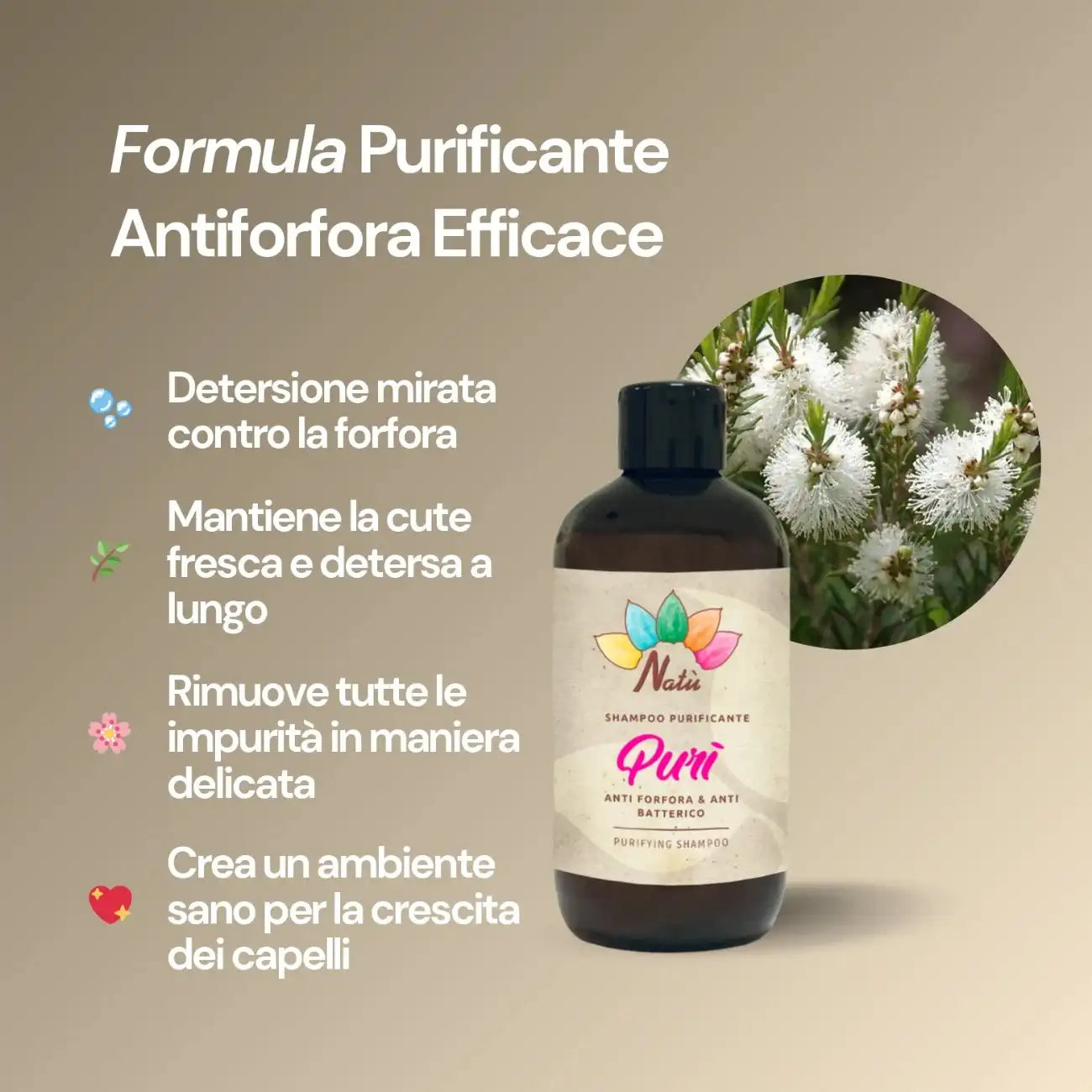 PURÌ - Shampoo Purificante Cute con Forfora