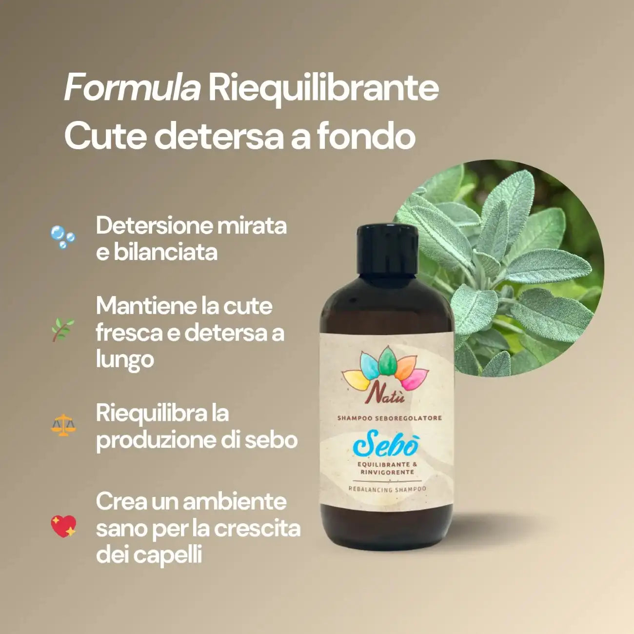 SEBÒ - Shampoo Riequilibrante Cute Grassa