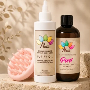 Kit Antiforfora Professionale - Olio, Shampoo e Spazzola Esfoliante