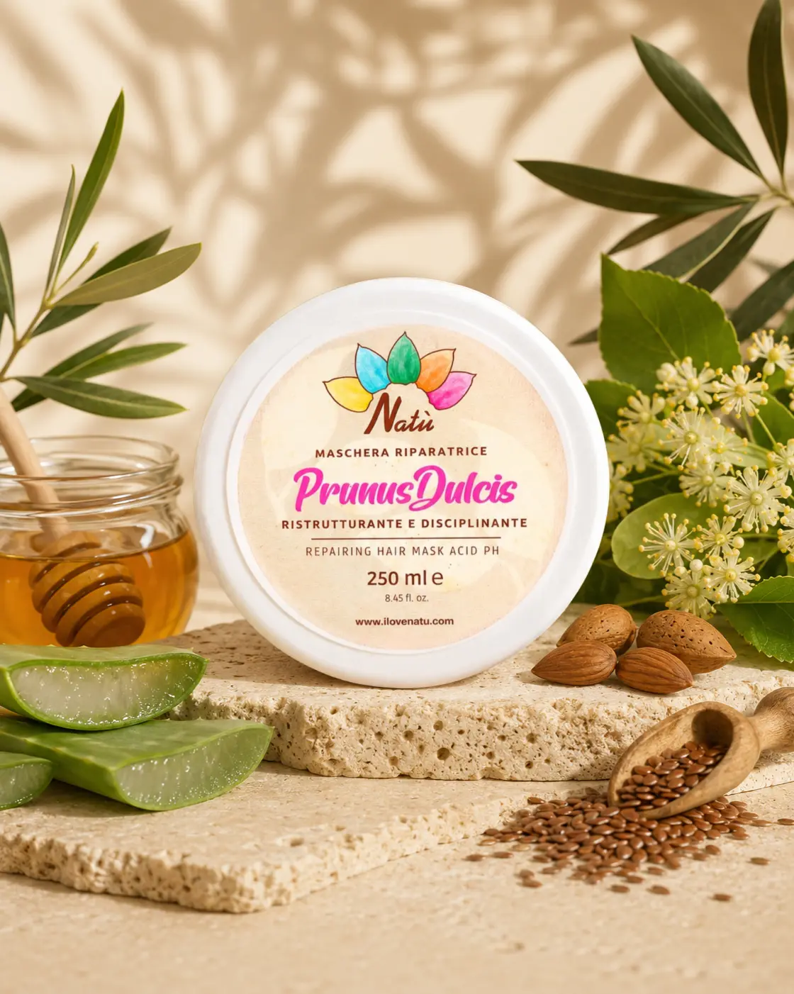 PRUNUS – Maschera Anticrespo Capelli Decolorati Trattati
