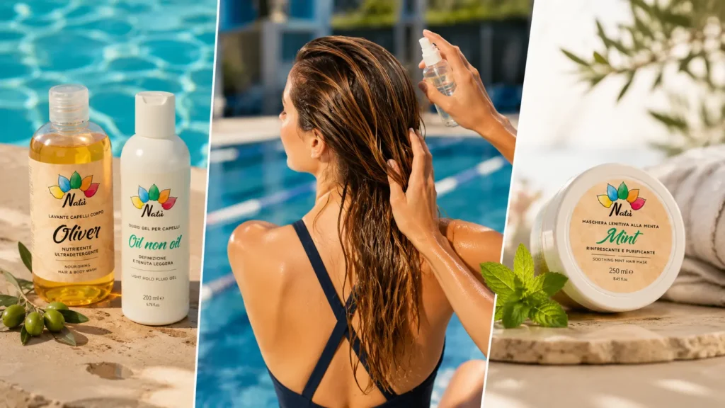 migliori prodotti naturali per capelli estate per nuoto in piscina e proteggere i capelli dal cloro