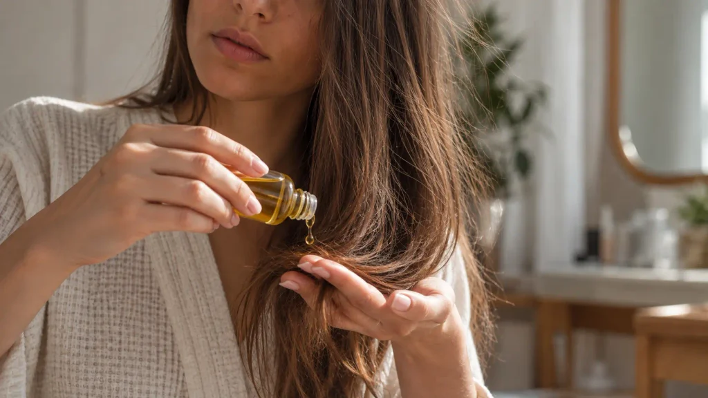 Capelli elettrici e gocce per capelli: migliori rimedi contro elettricità statica, capelli statici e capelli che si sollevano, con olio per capelli e prodotti nutrienti per disciplinare, ammorbidire e rendere più gestibili le lunghezze.