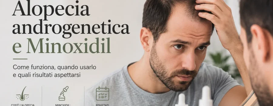 Alopecia androgenetica e Minoxidil: come funziona il trattamento contro la caduta dei capelli