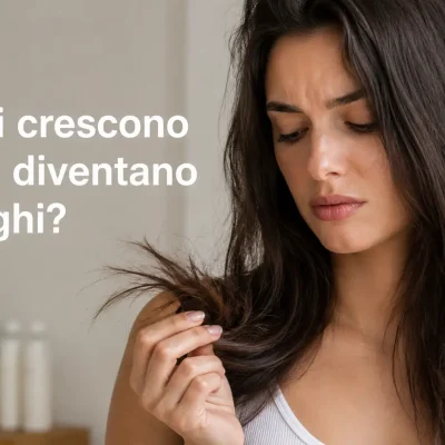 Capelli lunghi che non crescono, capelli che crescono ma non diventano più lunghi, punte secche e fragili, capelli spezzati e danneggiati, crescita dei capelli, rottura dei capelli, cura delle lunghezze, prevenzione delle doppie punte, hair care routine, trattamento capelli lunghi, protezione delle punte, salute e benessere dei capelli, cosmetica capelli, prodotti haircare.