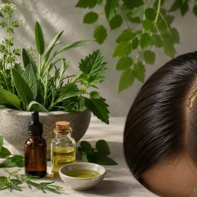 I migliori rimedi naturali cute grassa con estratti botanici e trattamento riequilibrante del cuoio capelluto. piante officinali e trattamento purificante del cuoio capelluto.