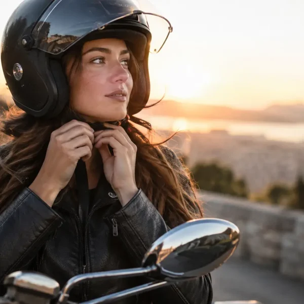 Capelli sotto il casco da moto: consigli per proteggere i capelli dall’attrito, prevenire nodi e crespo e mantenere radici ordinate e lunghezze morbide durante l’uso quotidiano del casco.
