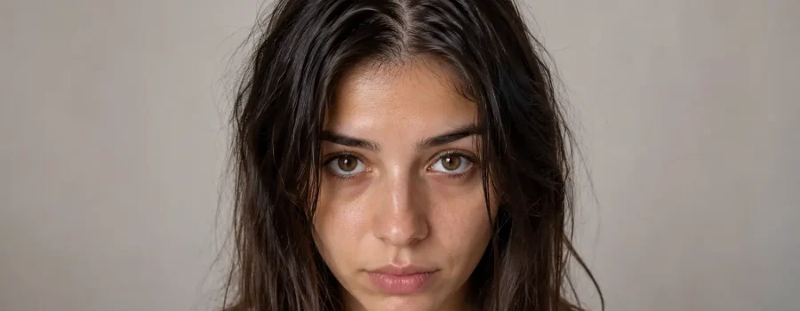 capelli unti dopo un giorno donna con cute grassa e radici oleose