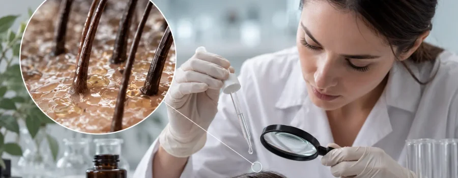 Analisi del pH del cuoio capelluto per scegliere shampoo naturali e prodotti per capelli che rispettano l'equilibrio della cute.