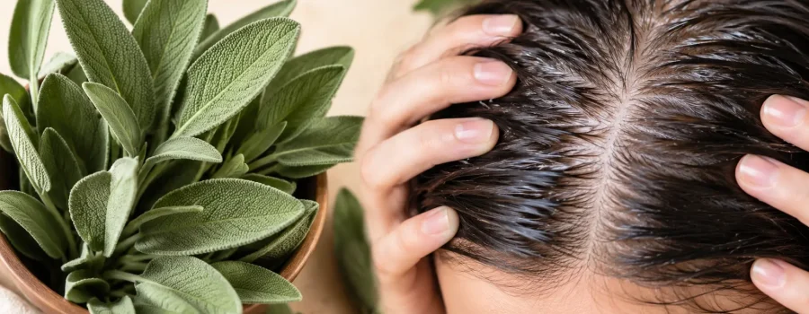 Salvia per capelli grassi e cute grassa, rimedio naturale per riequilibrare il cuoio capelluto natu