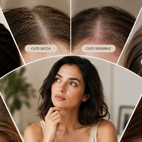 che tipo di cute hai e come riconoscere sebo forfora e cute grassa. Routine completa naturale per capelli grassi e forfora