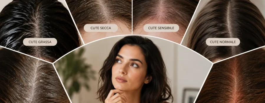 che tipo di cute hai e come riconoscere sebo forfora e cute grassa. Routine completa naturale per capelli grassi e forfora